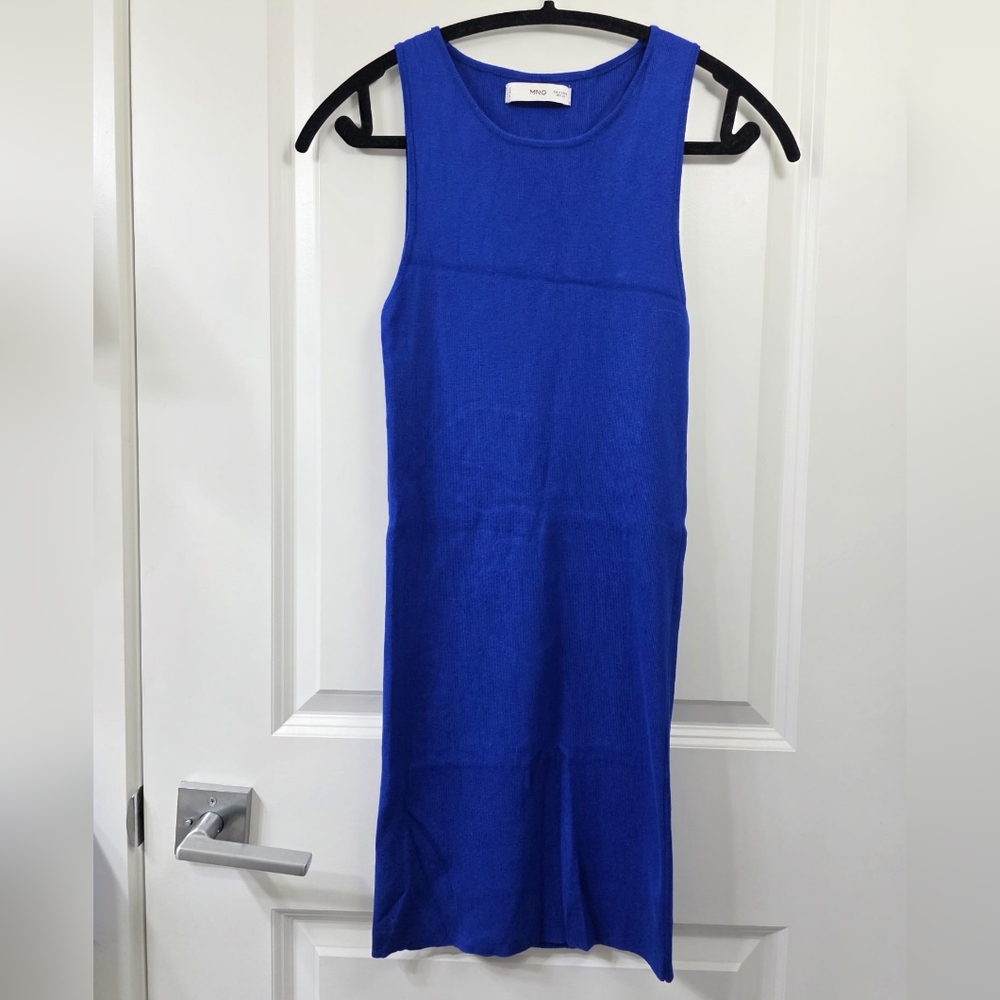 Mango Royal Blue Midi Dress